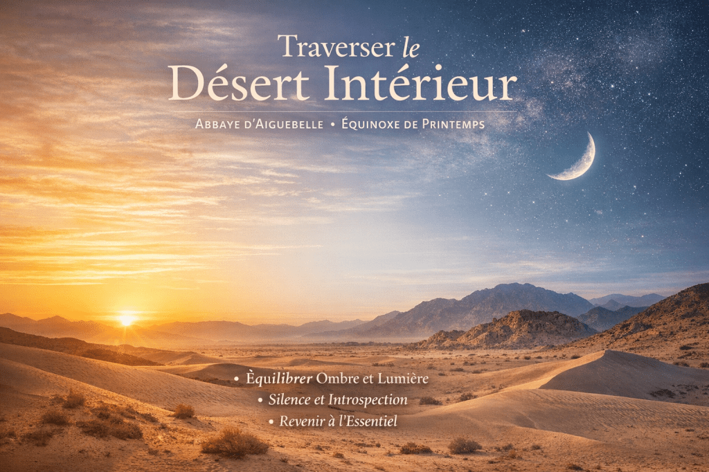 Retraite Immersive &laquo;&nbsp;Traverser le désert intérieur&nbsp;&raquo;